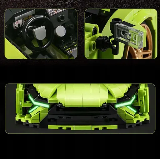 Конструктор машина MOULD KING Lamborghini Sian Sierne ламборджини для детей и взрослых 1133 деталей - фото 6