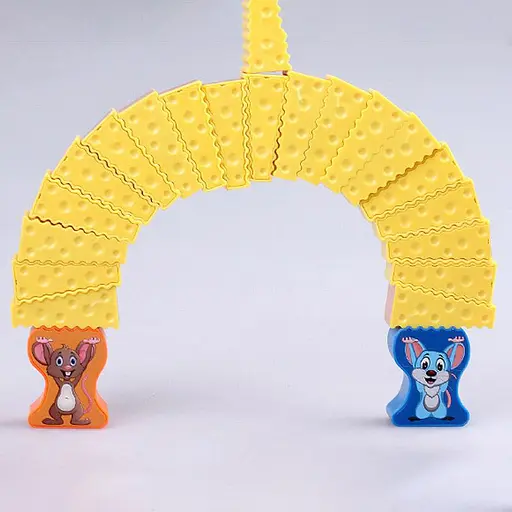 Настольная интерактивная игра Ummi 707-B19 Mouse Stacking Cakes Game Yellow - фото 4