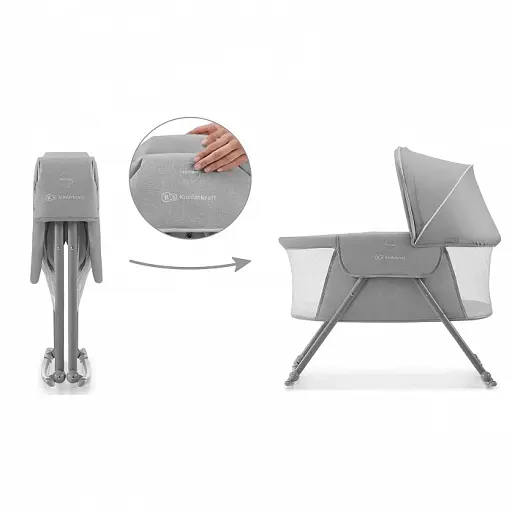 Детская кроватка колыбель KiderKraft Lovi Grey - фото 9