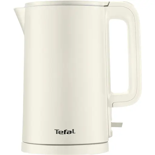 Tefal Електрочайник Thermo Protect, 1.5л, пластик, нержавіюча сталь, світло-бежевий