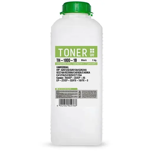 Тонер HP LJ 1010/1020, Canon LBP-2900/3000, 1 кг, ColorWay (TH-1000-1B)