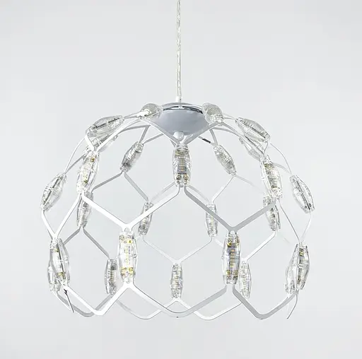 Світильник, що має форму напівкуполу у білому корпусі | Арт. D 1288 WT | Line F - фото 2