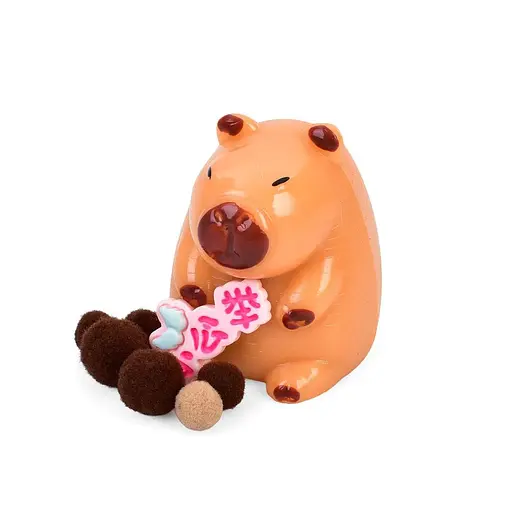 Антистрес капібара, 6 см, мішура, YG0127