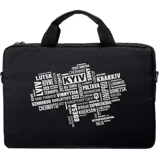 Сумка для ноутбука Vinga 15.6" NB1502 Black, White Print (NB1502UWBK) - фото 4