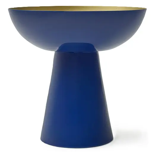 Фруктовница MBM HOME Элизиум железная глубокий синий - бронзовый 240х240х235 мм (BD-02 DEEP BLUE/BRONZE) - фото 1