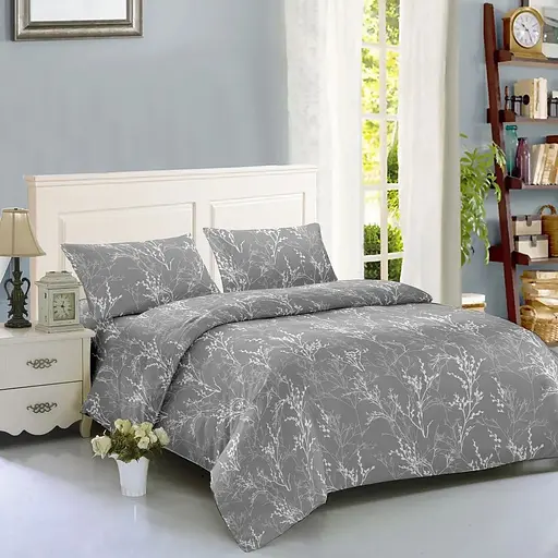 Комплект постельного белья Soho Branch Grey Двуспальный 180x220 см серый (WY23-675-2-3) - фото 1