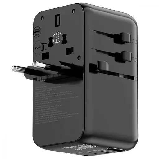 Адаптер зарядний перехідник Proove Trip 85W на всі типи розеток - фото 2