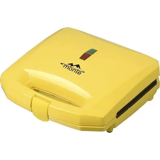 Бутербродница Monte MT-3506 Желтый 800 Вт - фото 1