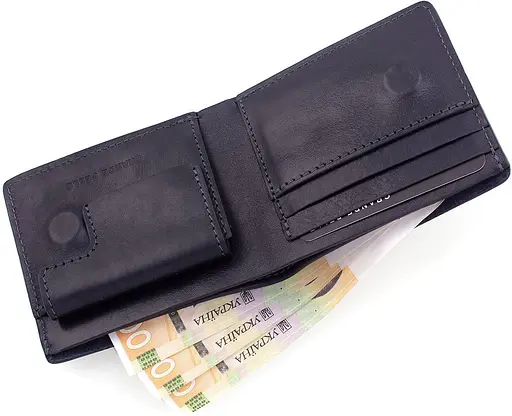 Чоловічий шкіряний гаманець Grande Pelle acs0029492 - фото 4