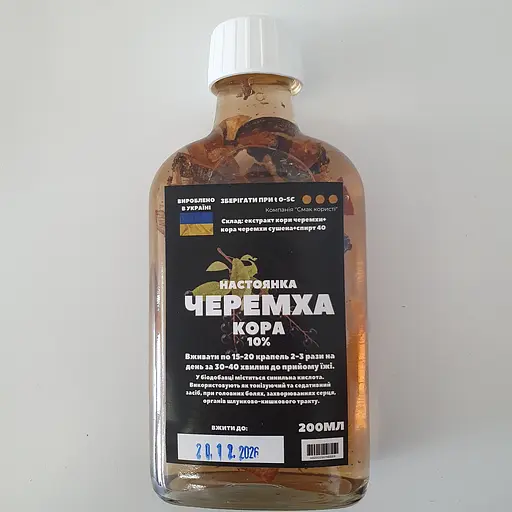 Настойка на коре черемухи 200 мл - фото 1