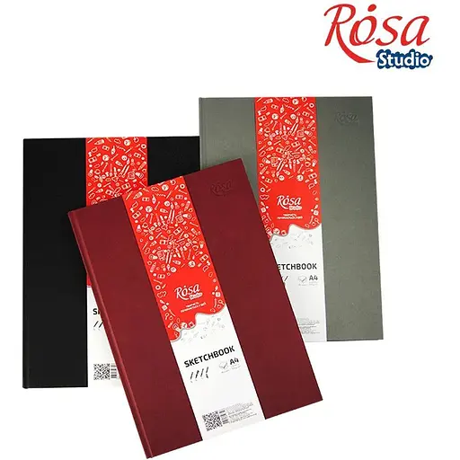 Блокнот A4 Rosa Studio (21х29.7см) 100г/м2 96л чорний - фото 3