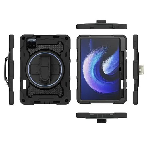 Чохол Rugged 3 Layers броньований протиударний з захистом для Xiaomi Pad 6 / Pad 6 Pro (11") Чорний - фото 4