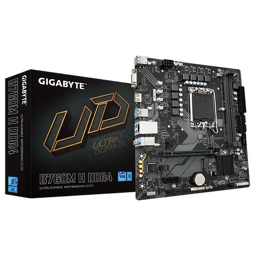 Mатеринська плата Gigabyte B760M H DDR4 LGA 1700 (B760M H DDR4) - фото 5