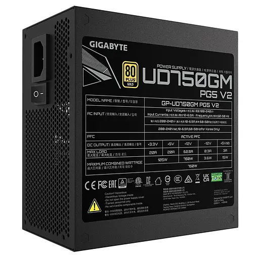 Блок питания GIGABYTE 750W (GP-UD750GM PG5 V2) - фото 5