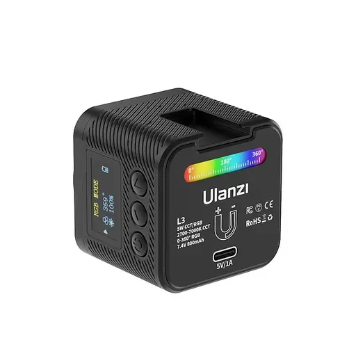 Видеосвет Ulanzi Vijim L3 RGB COB Fill Light (UV-L052GBB1 L3 RGB) - фото 3