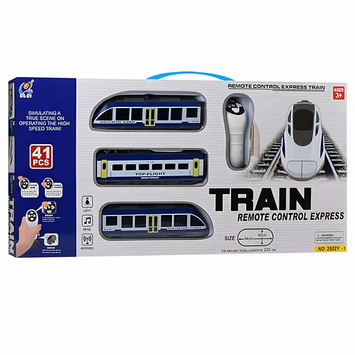 Детская железная дорога Remote Control Express со светом и ручкой управления на 41 деталь (2802Y-1) - фото 5
