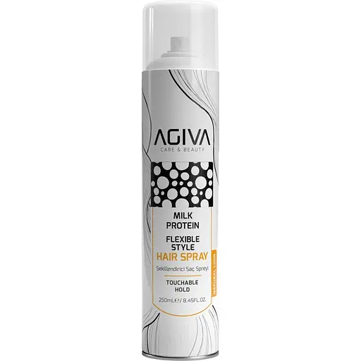 Лак для волосся Agiva Milk Protein Flexible Style Еластична фіксація 250 мл
