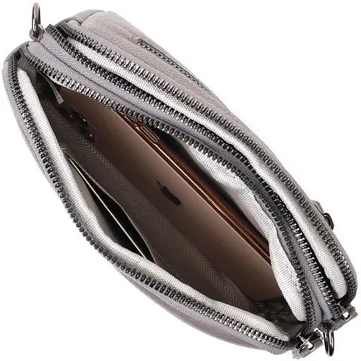 Сумка женская Vintage на два отделения из натуральной кожи 19х12.5х6.5 см sum0029027 - фото 7