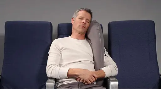 Подушка для подорожей надувна вертикальна Travelrest Сірий (978-02) - фото 3