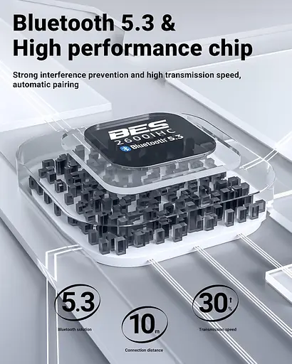 Навушники TWS Acefast T9 obsidian black - фото 4