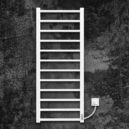 Електрична рушникосушарка Kosser Лофт 1200x500 ER тайм. білий ДЛФ04ERW, Білий матовий, Праве - фото 2