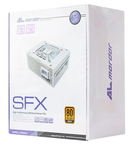 Блок живлення ALmordor 750W SFX 80+ Gold ATX3.1 White (ALSFX750WH31) - фото 4