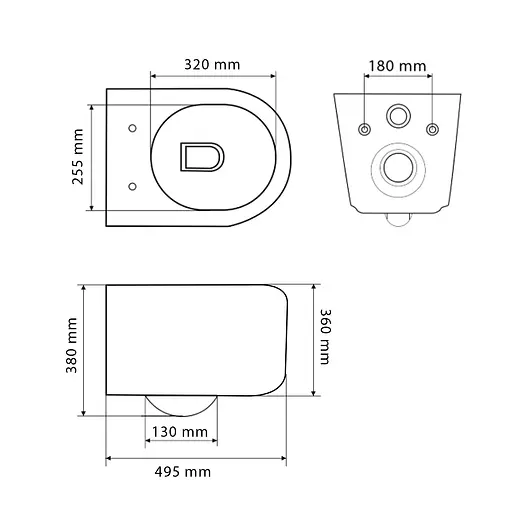 Подвесной унитаз VBI Torcello white VBI-020800, Белый - фото 6