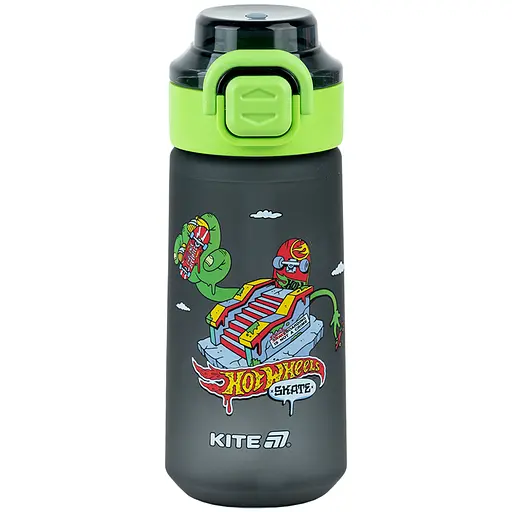 Бутылочка для воды Kite Hot Wheels черная 560 мл (HW25-1213)