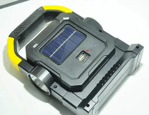 Фонарь прожектор Hello Cloud HC-7078-A Повербанк Солнечная панель переносной для охраны - фото 7