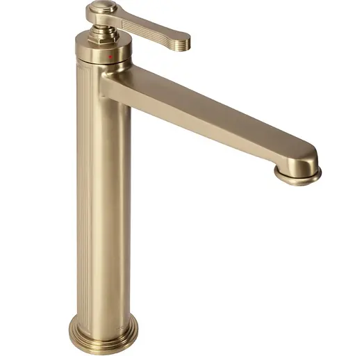 Смеситель для умывальника Rea Monaco brushed gold высокий REA-B4212 Золотой - фото 1