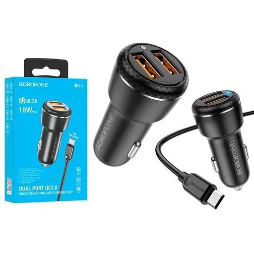 Зарядное устройство Borofone BZ17 Micro QC3.0 18W