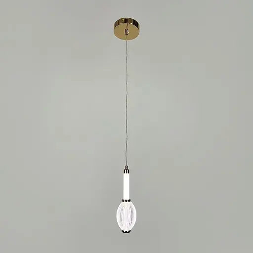 Золотой светодиодный подвес на 3 световых режима 22х7 см | Line F | Ст. AA344/1 AB - фото 4