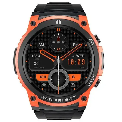 Розумний смарт-годинник Smart Watch DM55 AMOLED Full HD з Bluetooth-дзвінками та 20+ спортивними режимами Помаранчевий - фото 2