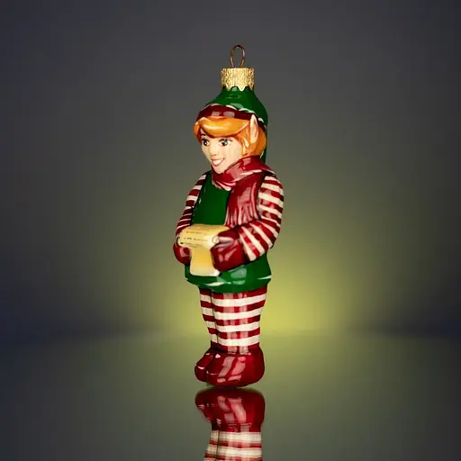 Ялинкова прикраса Різдвяні історії Ельф фабрики мрій скло (4820001154993) - фото 2