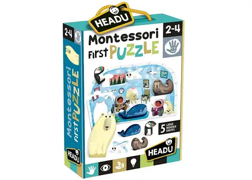 Настольная игра Headu Мой первый пазл Монтессори. Полярный мир (First Puzzle Montessori. The Polar world) (MU24711)