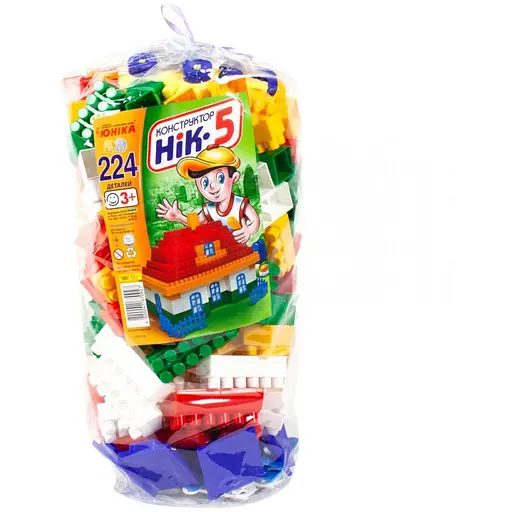 Конструктор НИК-5 Юніка 70927 пластик 224 детали - фото 1