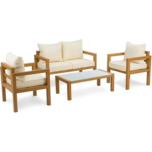 Комплект садовой мебели Di Volio Brescia 2 Натуральный/кремовый - фото 3