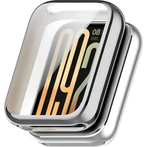 Чехол-накладка DK для Xiaomi Mi Smart Band 9 Pro Silicone Face Case (silver)