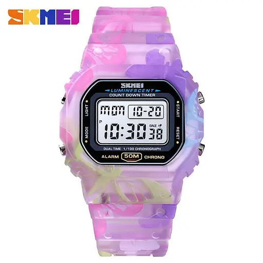 Женские спортивные часы Skmei 1627 (Фиолетовые) - фото 3