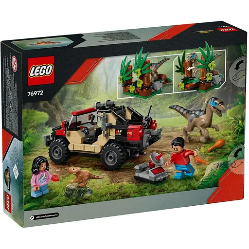 Конструктор LEGO Jurassic World Втеча по бездоріжжю від раптора 285 деталей (76972) - фото 8