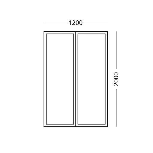 Магнітна москітна сітка на двері 120×200 см із суцільним магнітом - фото 2