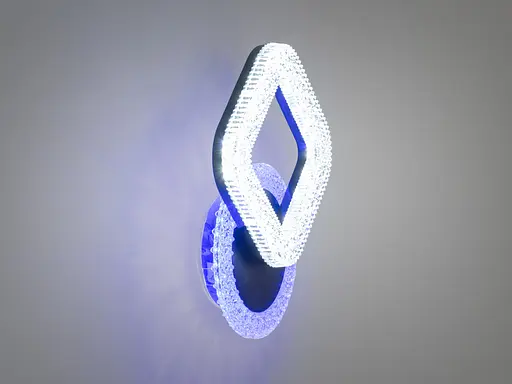 Світлодіодний світильник з кольоровою підсвіткою, 20W, білий - фото 3