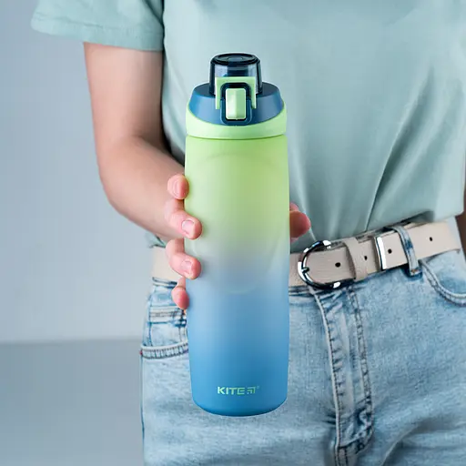 Пляшечка для води Kite синьо-салатова 760 мл (K24-1200-3) - фото 4
