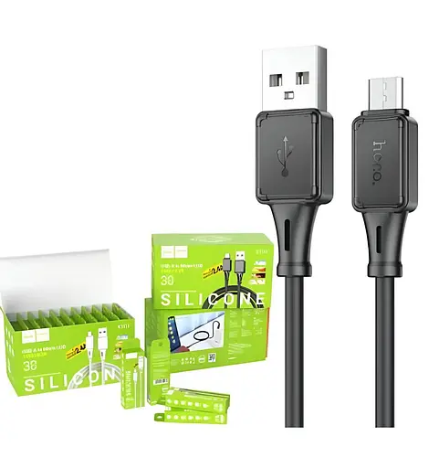USB-кабель Hoco X101 Micro silicone cable 1 м /30 - фото 2
