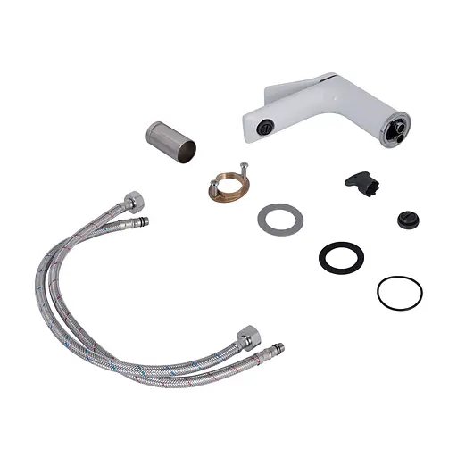 Смеситель для умывальника Qtap Presto QTPRE270CRW45576 Chrome/White Белый - фото 4