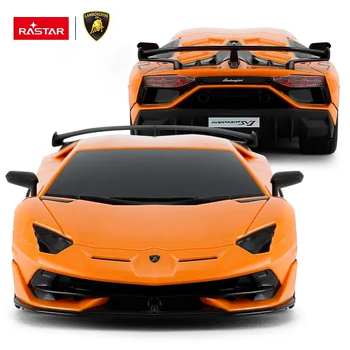 Машинка Rastar Lamborghini Aventador SVJ на управлінні 1:24 помаранчевий 96100 - фото 3