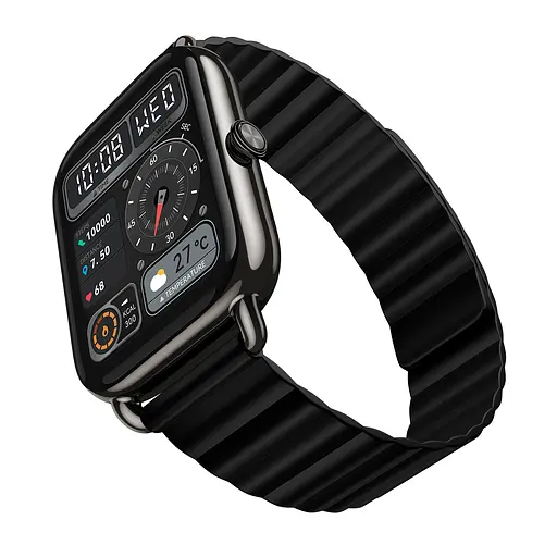 Розумний годинник Haylou RS4 Plus (LS11) металевий корпус і ремінець чорні - фото 2