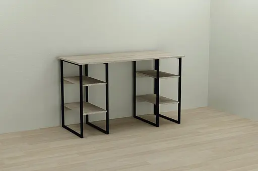 Комп'ютерний стіл Ferrum-decor Карен 75x120x60 чорний ДСП Дуб Сонома 16мм (FRD-102041)