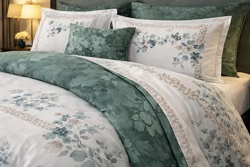 Комплект постільної  білизни євро 200х220  сатин Premium Lux комбінований TC303376177 - фото 2