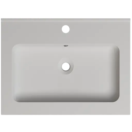 Раковина глянцева врізна Amidicon Rodeo 60 600x450 з литого каменю RODEO_60_HL, Білий - фото 4